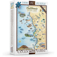 California Central Coast State Park 1000 Piece Jigsaw Puzzle Xplorer Maps CLOUDANIMESTUDIO