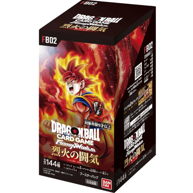 (Japanese) Dragon Ball Super Fusion World TCG: Blazing Aura FB02 Booster Box CLOUDANIMESTUDIO