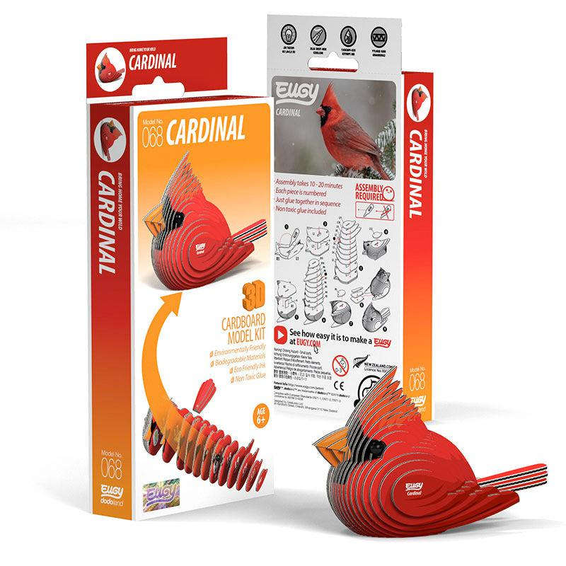 Cardinal 3D Cardboard Model Kit Eugy CLOUDANIMESTUDIO