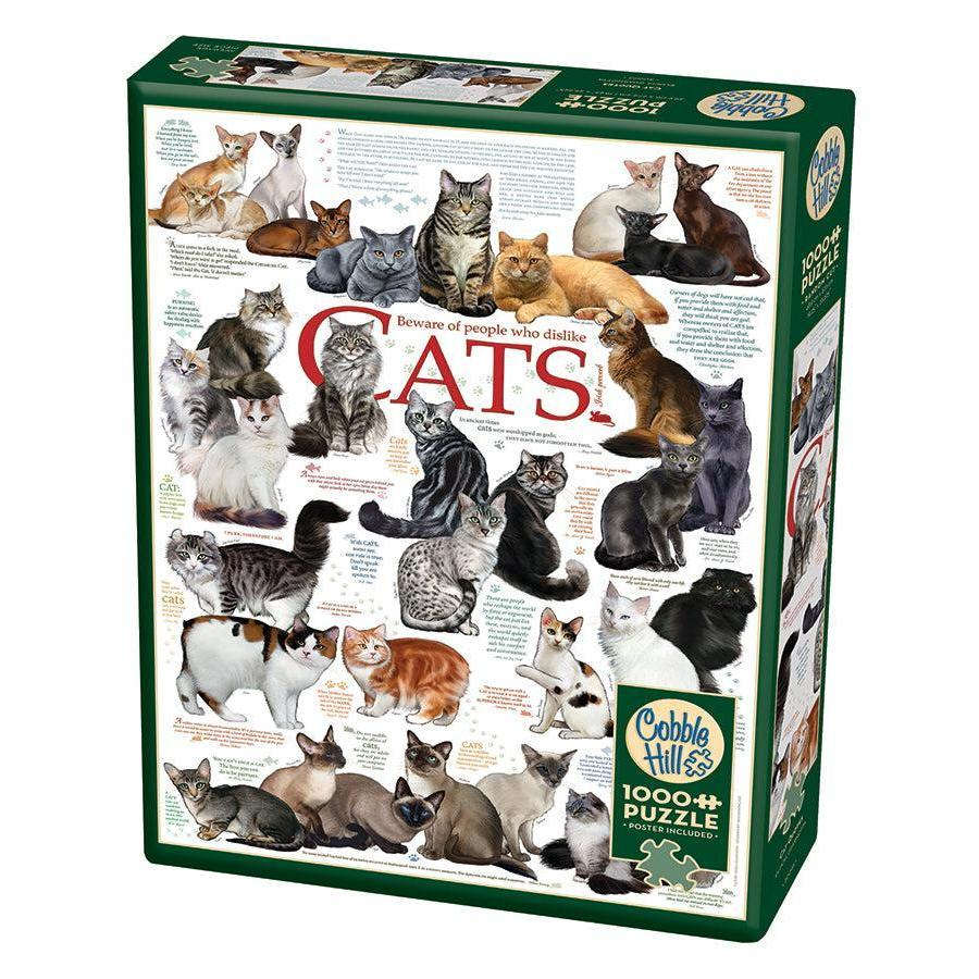 Cat Quotes 1000 Piece Jigsaw Puzzle Cobble Hill CLOUDANIMESTUDIO