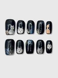 Cat Lady press on nails