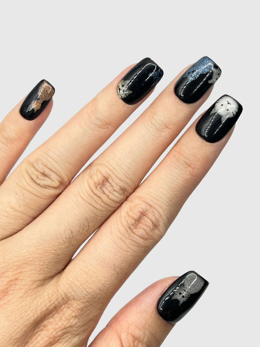Cat Lady press on nails CLOUDANIMESTUDIO