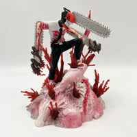Chainsaw Man Denji Pochita Fit Standing Position Fighting Model Toy Anime Figure - CloudAnimeStudio