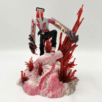 Chainsaw Man Denji Pochita Fit Standing Position Fighting Model Toy Anime Figure - CloudAnimeStudio