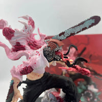 Chainsaw Man Denji Vs. The Bat Devil Anime Figurine, Chainsaw Man Figurines 16 cm - CloudAnimeStudio
