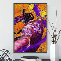 Chainsaw Man Self-adhesive Poster Wallpaper, Anime Wall Art Home Decoration Painting For Bedroom Computer Decor (Frames Not Included) - CloudAnimeStudio