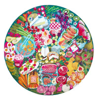 Charcuterie 500 Piece Round Jigsaw Puzzle eeBoo CLOUDANIMESTUDIO