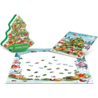 Christmas Tree 550 Piece Jigsaw Puzzle in Tin Eurographics CLOUDANIMESTUDIO