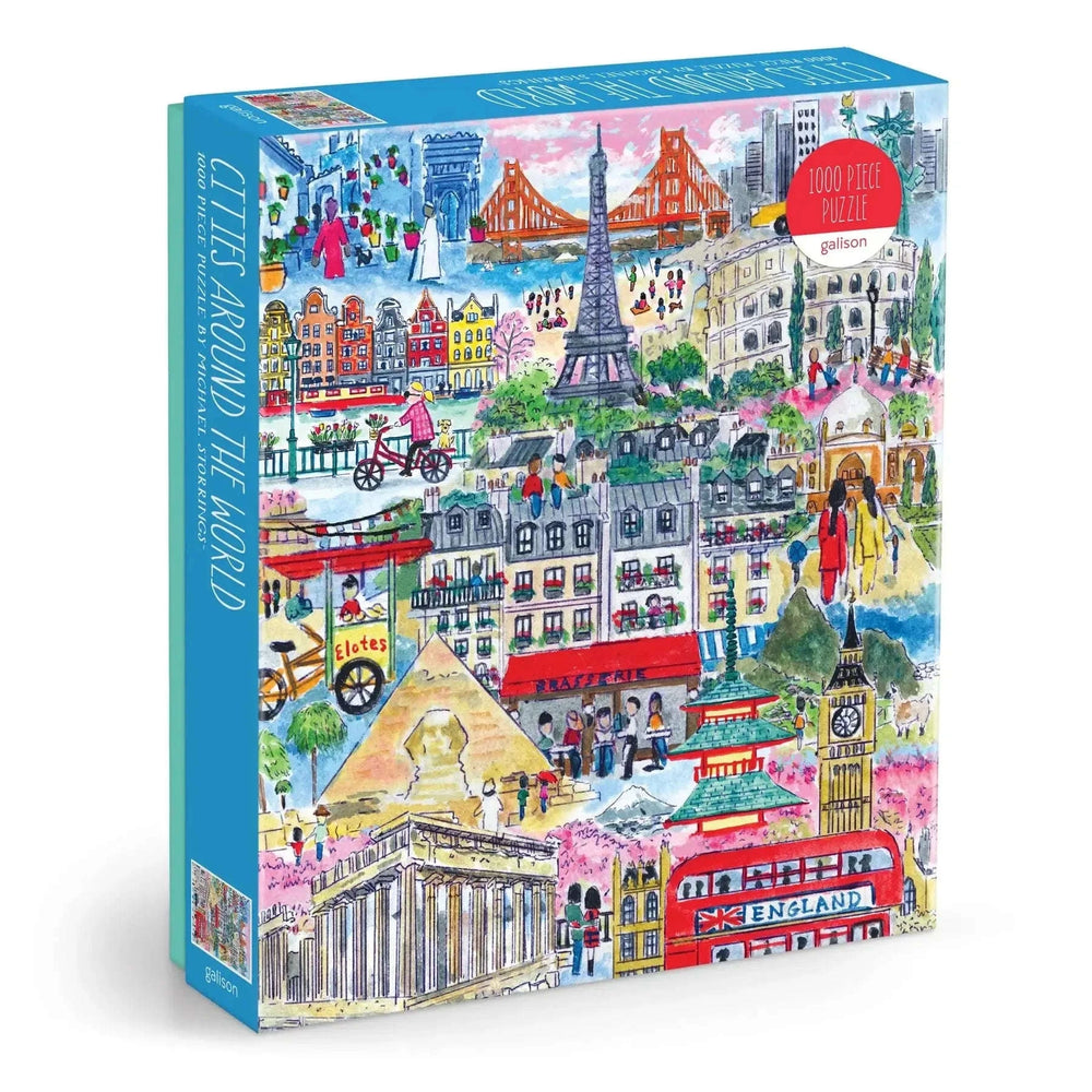 Cities Around the World 1000 Piece Jigsaw Puzzle Galison CLOUDANIMESTUDIO