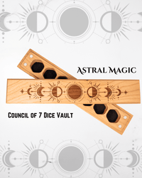 Astral Magic | Engraved Council of 7 Dice Vault CLOUDANIMESTUDIO