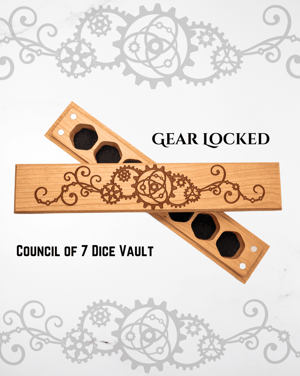 Gear Locked | Engraved Council of 7 Dice Vault CLOUDANIMESTUDIO