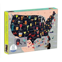 Cocktails Across America 1000 Piece Jigsaw Puzzle Galison CLOUDANIMESTUDIO