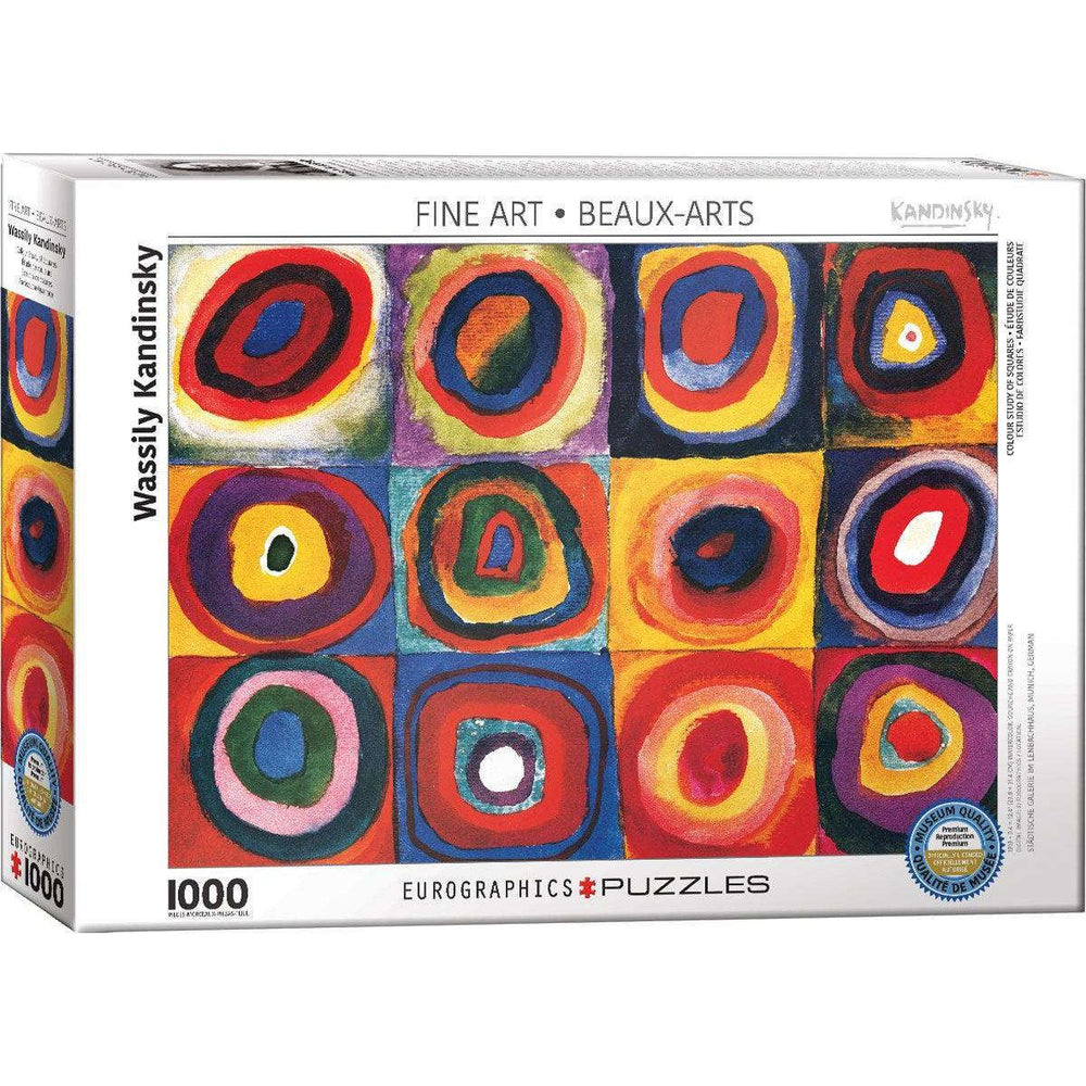 Color Study of Squares 1000 Piece Jigsaw Puzzle Eurographics CLOUDANIMESTUDIO