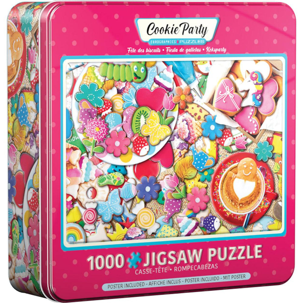 Cookie Party 1000 Piece Jigsaw Puzzle in Tin Eurographics CLOUDANIMESTUDIO