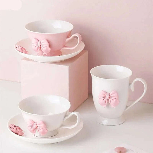 Coquette Tea Party Coffee Cups and Mugs CLOUDANIMESTUDIO