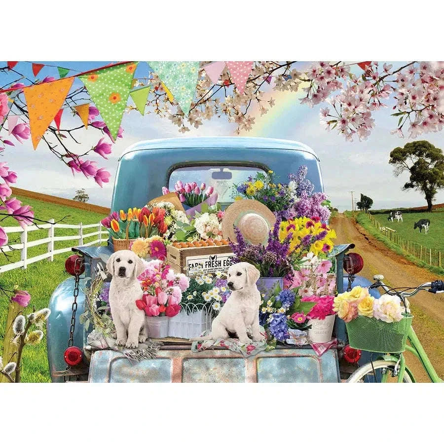 Country Road 35 Piece Tray Jigsaw Puzzle Cobble Hill CLOUDANIMESTUDIO