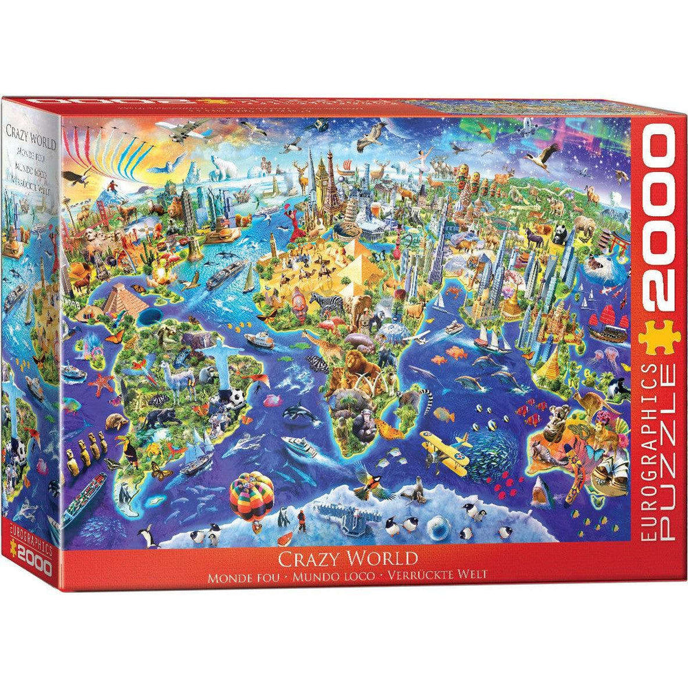 Crazy World 2000 Piece Jigsaw Puzzle Eurographics CLOUDANIMESTUDIO
