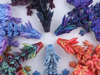 3D Printed Crystal Wing Dragon Fidget Toy – Articulated Fantasy Desk Toy Gift CLOUDANIMESTUDIO