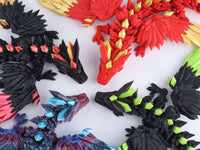 3D Printed Crystal Wing Dragon Fidget Toy – Articulated Fantasy Desk Toy Gift CLOUDANIMESTUDIO
