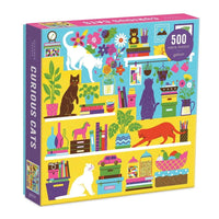 Curious Cats 500 Piece Jigsaw Puzzle Galison CLOUDANIMESTUDIO