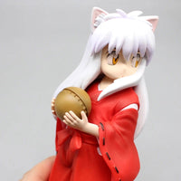 Cute Kawaii Inuyasha Anime Figures, Looking Back Pose Kawaii Chibi Doll Model Desktop Decoration 16cm - CloudAnimeStudio