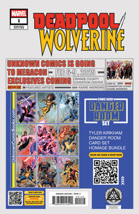 Deadpool / Wolverine #1 Tyler Kirkham MEGACON 2025 Exclusive Virgin PREMIUM BATTLE DAMAGED Var (01/01/2025)