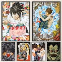 Death Note Anime Poster Prints Wall Art, Painting Bedroom Living Room Wall Bar Restaurant Decor - CloudAnimeStudio