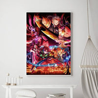 Demon Slayer Classic Anime Wall Art Poster Prints, Painting Bedroom Living Room Wall Bar Restaurant Decor - CloudAnimeStudio