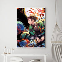 Demon Slayer Classic Anime Wall Art Poster Prints, Painting Bedroom Living Room Wall Bar Restaurant Decor - CloudAnimeStudio
