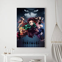 Demon Slayer Classic Anime Wall Art Poster Prints, Painting Bedroom Living Room Wall Bar Restaurant Decor - CloudAnimeStudio