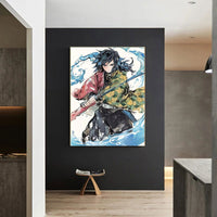 Demon Slayer Diamond Painting Kit Mosaic, Kimetsu no Yaiba Artist DIY Kit Home Decoration Picture Wall Art - CloudAnimeStudio