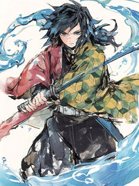 Demon Slayer Diamond Painting Kit Mosaic, Kimetsu no Yaiba Artist DIY Kit Home Decoration Picture Wall Art - CloudAnimeStudio