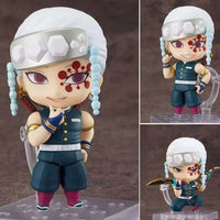 Demon Slayer Mini Anime Figurines, Inosuke, Tanjirou, Nezuko, Zenitsu, Giyuu, Regoukou, Tengen, Cute Kawaii Chibi Kimetsu no Yaiba 10 cm - CloudAnimeStudio