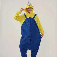 Despicable Me Minions Fleece Pajamas Cartoon Jumpsuit Minions Cartoon Anime Onesie Sleepwear - CLOUDANIMESTUDIO