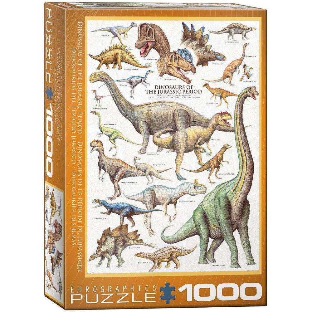 Dinosaurs of the Jurassic Period 1000 Piece Jigsaw Puzzle Eurographics CLOUDANIMESTUDIO