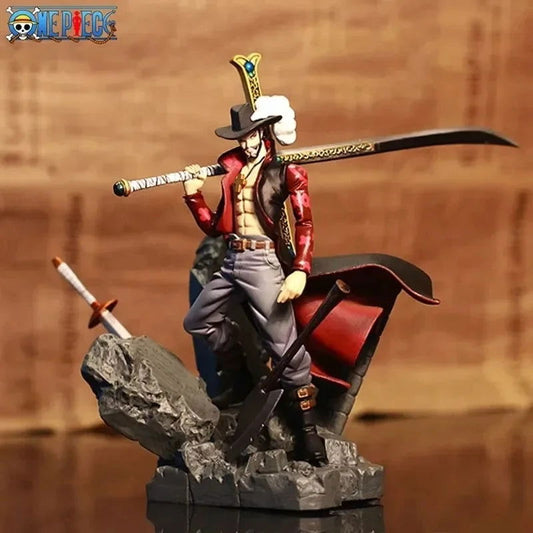 Dracule Mihawk Anime Figure, One Piece Figurines Shichibukai PVC Statue 15 CM - CloudAnimeStudio