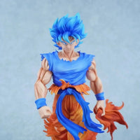 Dragon Ball Super Son Goku Figure Super Saiyan God Blue Led Base Figurines 33 CM - CLOUDANIMESTUDIO