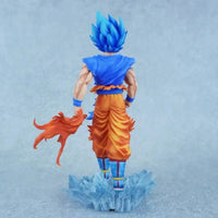 Dragon Ball Super Son Goku Figure Super Saiyan God Blue Led Base Figurines 33 CM - CLOUDANIMESTUDIO