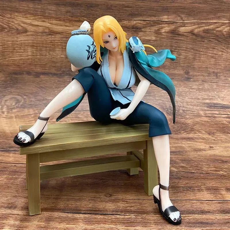 Drunken Tsunade Anime Figurines, Naruto Fifth Hokage Collectible Figures 6 in - CloudAnimeStudio