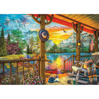 Early Morning Fishing 500 Piece Jigsaw Puzzle Eurographics CLOUDANIMESTUDIO
