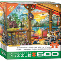 Early Morning Fishing 500 Piece Jigsaw Puzzle Eurographics CLOUDANIMESTUDIO