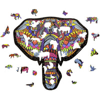 Elephant Hidden Shapes 300 Piece Jigsaw Puzzle Sure Lox