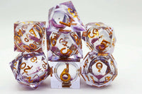 Sharp-Edged Liquid Core RPG Dice Set CLOUDANIMESTUDIO