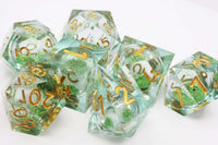Sharp-Edged Liquid Core RPG Dice Set CLOUDANIMESTUDIO