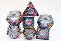 Sharp-Edged Liquid Core RPG Dice Set CLOUDANIMESTUDIO
