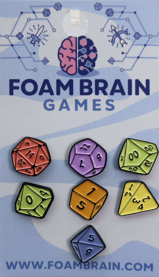 Foam Brain Games - Mini Pins: Dice Set CLOUDANIMESTUDIO