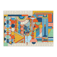 FLW Imperial Hotel Stone Wall Mural 250 Piece Wood Jigsaw Puzzle Galison CLOUDANIMESTUDIO
