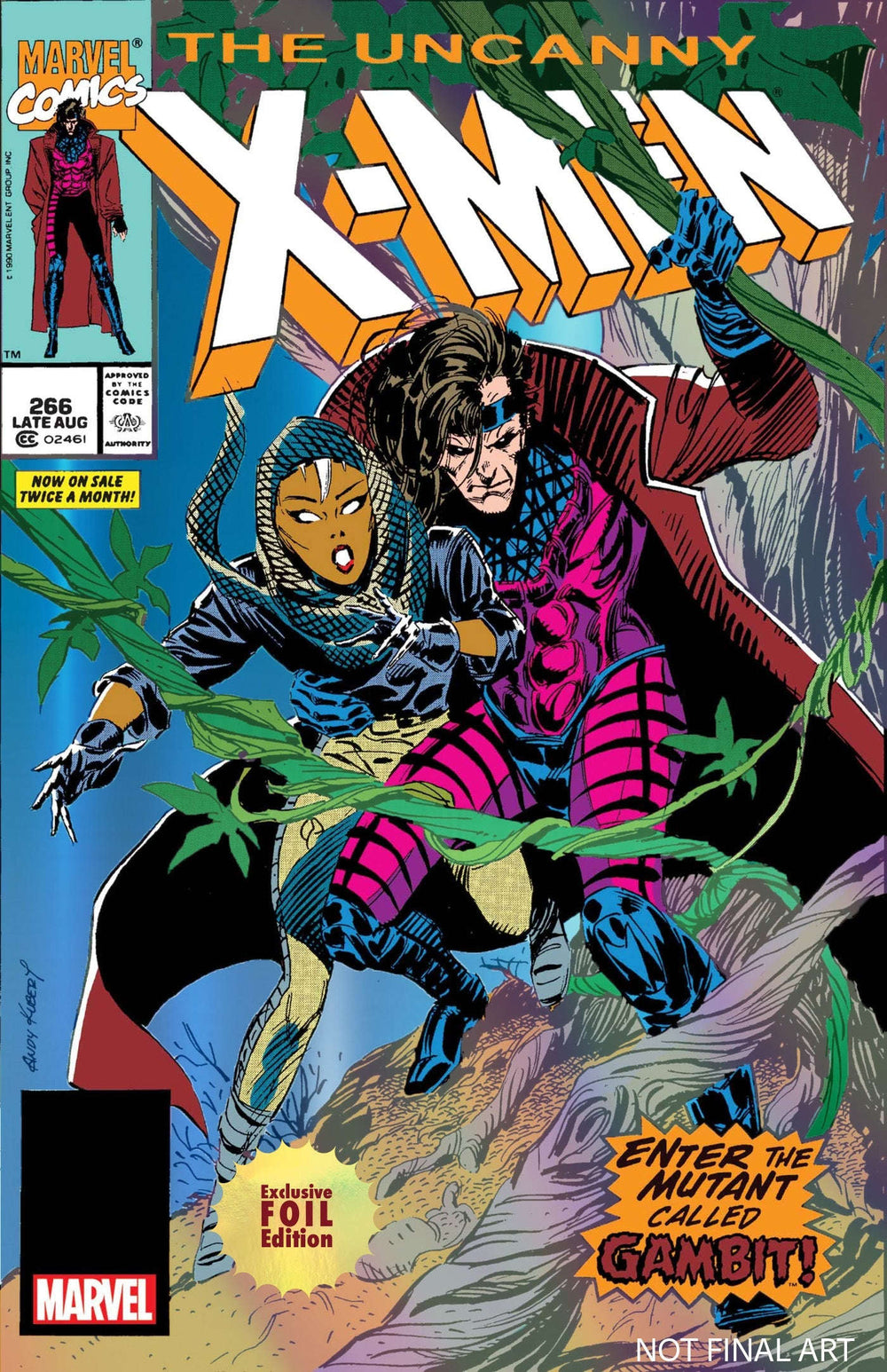[Foil] Uncanny X-Men #266 Unknown Comics Exclusive Facsimile Edition [New Printing] Var (08/07/2024) CLOUDANIMESTUDIO