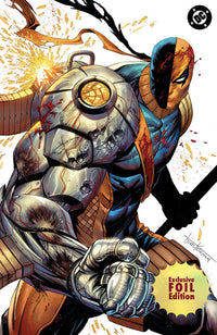 [FOIL]ABSOLUTE BATMAN #21 TYLER KIRKHAM EXCLUSIVE BATTLE DAMAGED DEATHSTROKE VIRGIN VAR (06/17/2026) CLOUDANIMESTUDIO