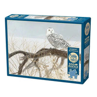 Fallen Willow - Snowy Owl 500 Piece Jigsaw Puzzle Cobble Hill CLOUDANIMESTUDIO